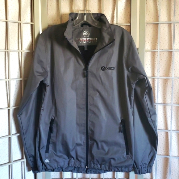 Stormtech gray mens lightweight jacket embroidery XBOX size M - Picture 1 of 7
